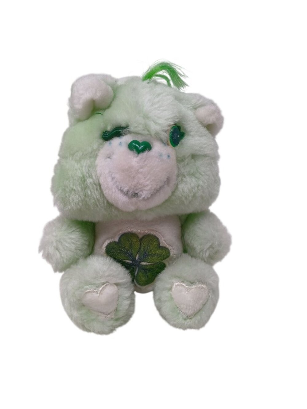 Care Bears Good Luck Bear Plush Green Shamrock Kenner 1983 VTG 6" D6